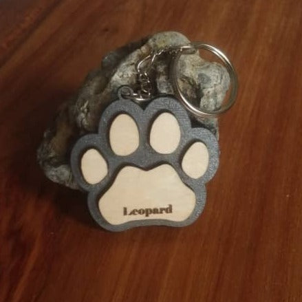 AFRICAN BIG 5 ANIMAL FOOTPRINT - Keychains