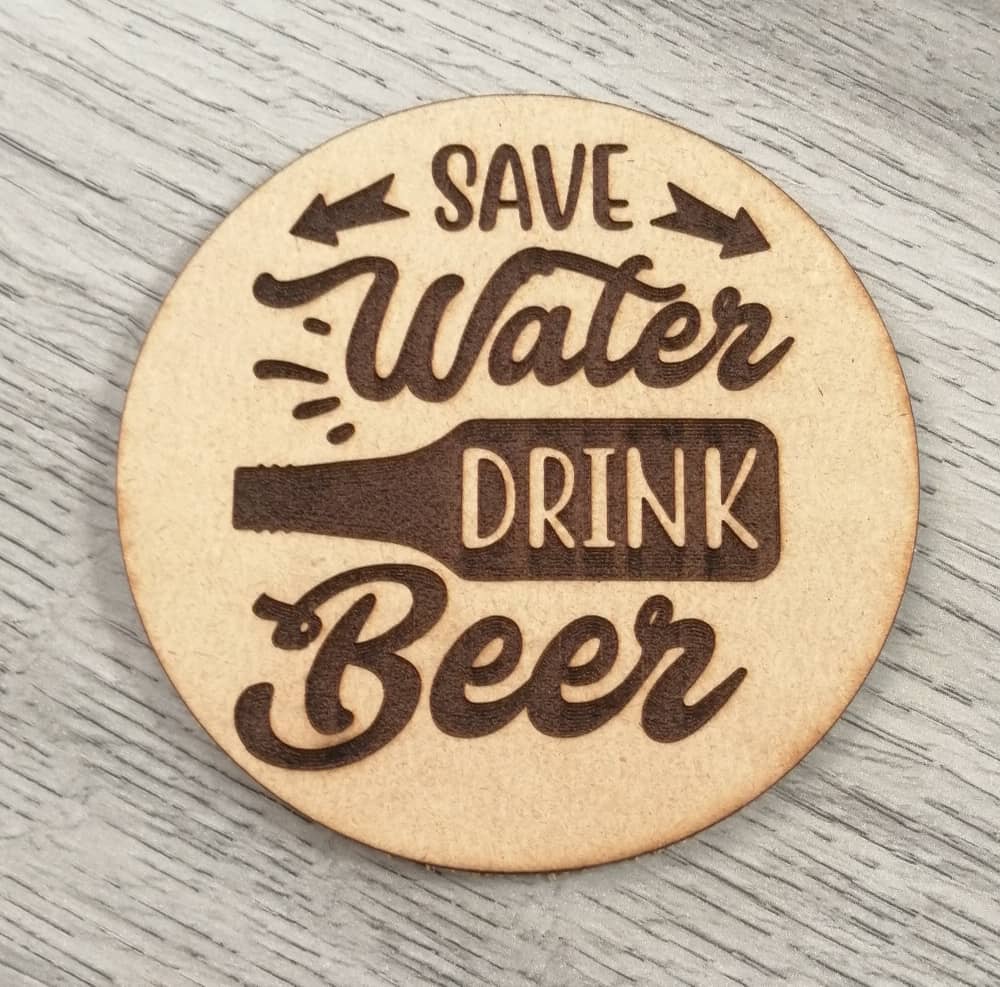 Save Water Drink Beer Coaster